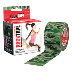 Тейп кинезио Rocktape Classic 5м 5см зеленый/черный (21608)
