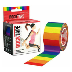 Тейп кинезио Rocktape Classic 5м 5см красный/желтый (21627)