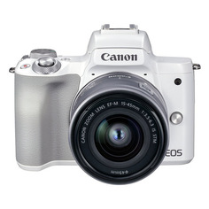 Фотоаппарат Canon EOS M50 Mark II kit ( EF-M15-45 IS STM), белый [4729c005]