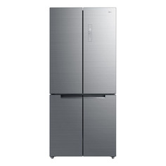 Холодильник Midea MRC519SFNGX, трехкамерный, серебристое стекло