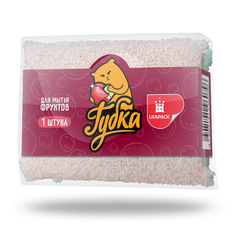 Губка UFAPACK для мытья фруктов в оплетке 12х8х3 см 2 шт