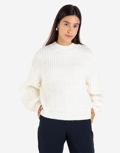 Белый джемпер oversize Gloria Jeans