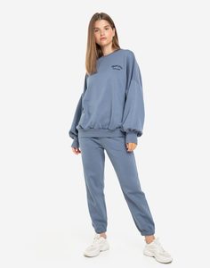 Синие спортивные брюки Baggy Gloria Jeans