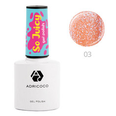 ADRICOCO, Гель-лак So Juicy №03, Карамельный сауэр