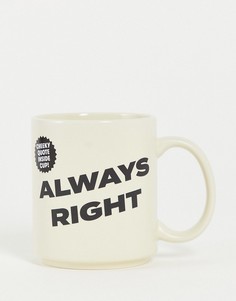 Кружка с надписью «Always Right» Typo-Разноцветный
