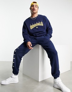 Темно-синий свитшот с логотипом adidas Originals Retro Revival