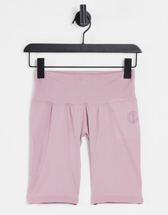Розовые бесшовные шорты-леггинсы GymPro Apparel LiLi-Розовый цвет