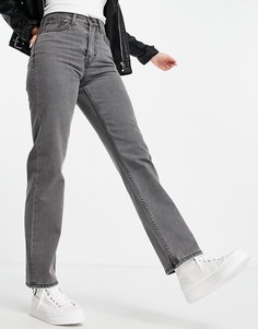 Серые джинсы из переработанного хлопка мужского силуэта в винтажном стиле Topshop-Серый