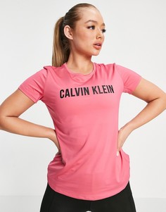 Розовая футболка с логотипом спереди от комплекта Calvin Klein Performance-Розовый цвет