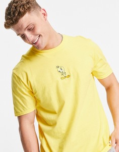 Желтая футболка с вышивкой Твити Пая Poetic Brands-Желтый