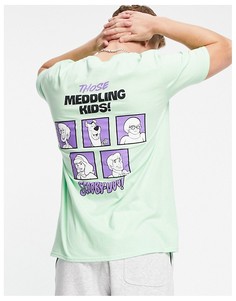 Зеленая футболка с принтом "Scooby Doo Meddling Kids" Poetic Brands-Зеленый цвет