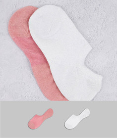 Набор из 2 пар спортивных носков из органического хлопка розового и белого цвета с блестками & Other Stories-Multi