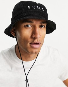 Черная вельветовая панама Puma-Черный цвет