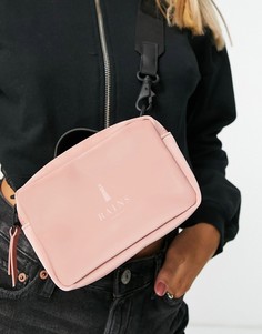 Водонепроницаемая прямоугольная сумка через плечо Rains 1382-Розовый цвет