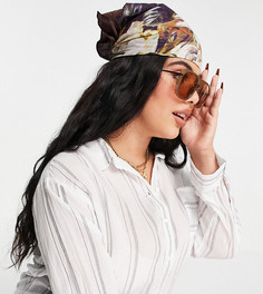 Пляжная рубашка в стиле oversized в синюю полоску Cotton:On Curve-Голубой