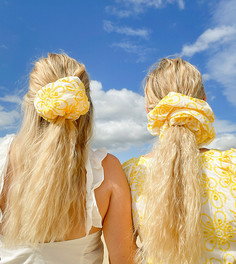 Резинка для волос с вышивкой Labelrail X Olivia & Alice-Желтый