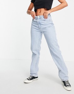 Прямые выбеленные джинсы Cotton:On-Голубой