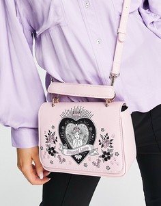 Розовая сумка через плечо Skinnydip Stupid Love-Розовый цвет