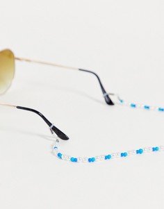 Разноцветная цепочка для солнцезащитных очков с искусственным жемчугом и бусинами ASOS DESIGN-Разноцветный