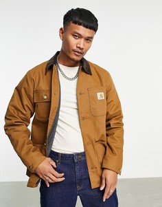 Коричневое пальто Carhartt WIP Michigan-Коричневый цвет