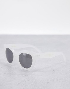Белые солнцезащитные очки «кошачий глаз» в стиле oversized & Other Stories-Белый