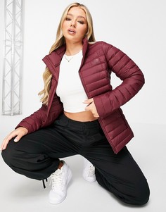 Бордовый пуховик The North Face-Красный