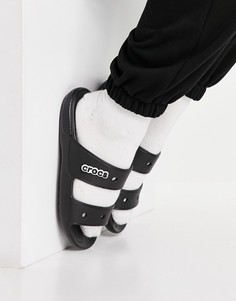 Черные классические сандалии Crocs-Черный цвет