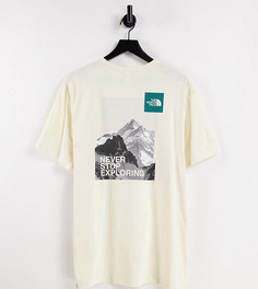 Кремовая футболка The North Face Postcard эксклюзивно для ASOS-Белый