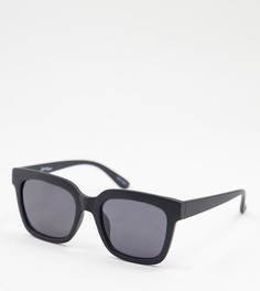 Женские квадратные солнцезащитные очки черного цвета Jeepers Peepers – эксклюзивно для ASOS-Черный цвет