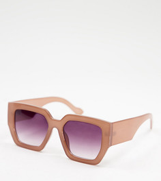 Женские квадратные солнцезащитные oversized-очки розового цвета Jeepers Peepers – эксклюзивно для ASOS-Розовый цвет