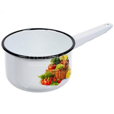 Ковш сталь, эмал, 1.5 л, индукц, СтальЭмаль, 1с42с, в асс