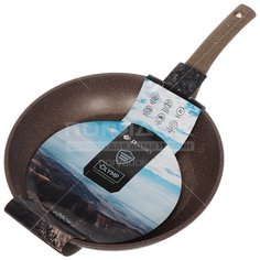 Сковорода алюминий, 26 см, антиприг, Daniks, Гранит Олимп, корич, JY-GB-26