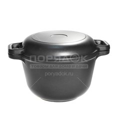 Казан алюминий, антиприг, 5 л, с крыш-сковородой, Нева Металл Посуда, 6850