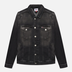 Мужская джинсовая куртка Tommy Jeans Regular Trucker AE188, цвет чёрный