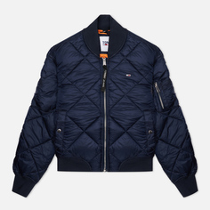Женская куртка бомбер Tommy Jeans Essential Diamond Quilted, цвет синий