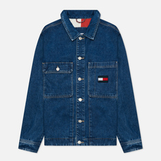 Мужская джинсовая куртка Tommy Jeans Boxy Shirt AE731, цвет синий