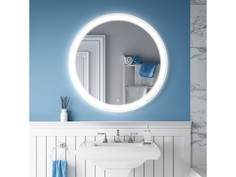 Зеркало с подсветкой solis (alavann) белый 60x60x3.5 см.