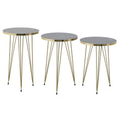 Комплект столиков successful (3 шт) (to4rooms) золотой 54 см.