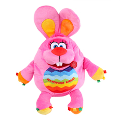 Мягкая игрушка СмолТойс Зайка-развивашка 38 см