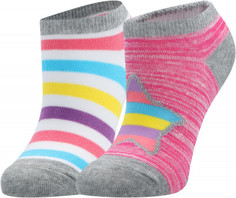 Носки для девочек Skechers, 2 пары, размер 24-35