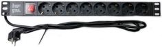 Блок розеток 19&quot;, 8 розеток W&amp;T WT-2261A-GER W&T