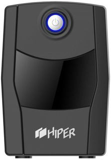Источник бесперебойного питания HIPER CITY-650U line-interactive, 650ВА(365Вт), 2 розетки Schuko, USB-порт, чёрный