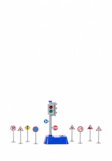 Набор игровой Givito Светофор игрушка серии "Мой город" (свет, звук, 23 см, 8 дорожных знаков в наборе)