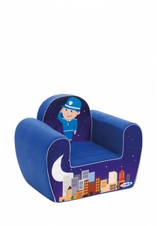 Игрушка Paremo Бескаркасное (мягкое) детское кресло "Экшен", Полицейский
