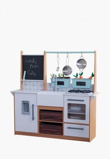 Набор игровой KidKraft Деревянная кухня Поместье, 18 предметов посуды и аксессуаров в наборе, звук, свет