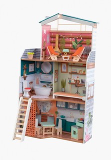Дом для куклы KidKraft Марлоу, с мебелью 14 предметов в наборе, свет, звук, для кукол 30 см