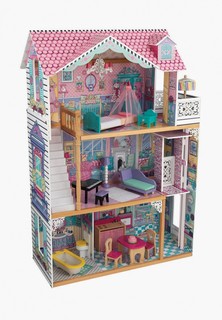 Дом для куклы KidKraft Аннабель, с мебелью 17 предметов в наборе, для кукол 30 см в подарочной упаковке
