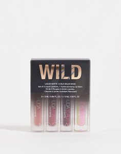 Набор миниатюр с жидкими матовыми губными помадами Huda Beauty Wild-Разноцветный