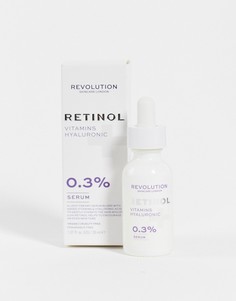 Сыворотка 0,3% с ретинолом, витаминами и гиалуроновой кислотой Revolution Skincare-Бесцветный