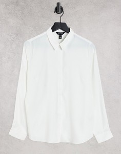 Белая рубашка на пуговицах New Look-Белый